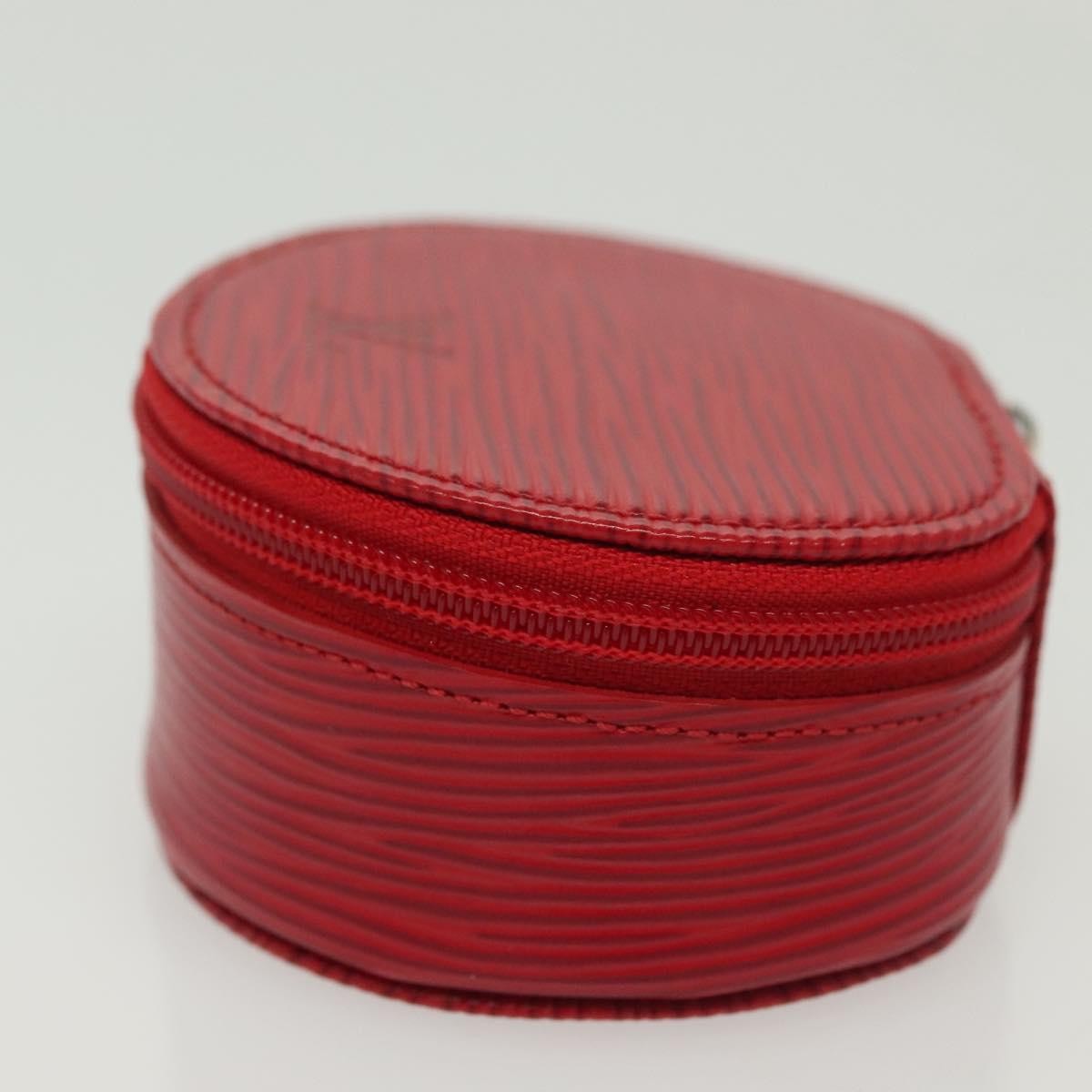 Louis Vuitton Ecrin Bijoux Pouch Epi Leather, RED, LEATHER, Clutche & pouche