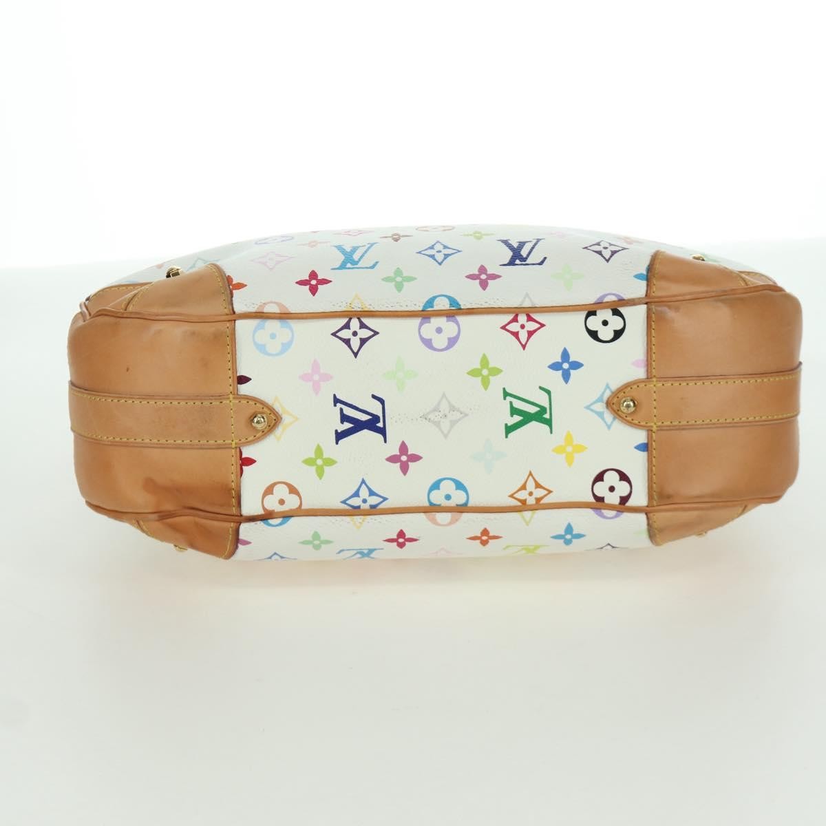 Louis Vuitton Greta Handbag Monogram Multicolor, White, Canvas, Shoulder Bag