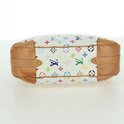 Louis Vuitton Greta Handbag Monogram Multicolor, White, Canvas, Shoulder Bag