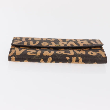 Louis Vuitton Vintage Sarah Wallet Monogram Canvas, ORANGE, CANVAS, Wallets