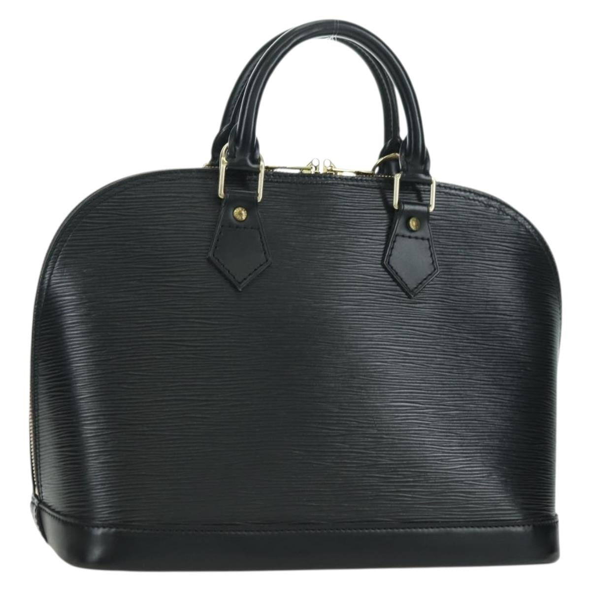 Louis Vuitton Alma Handbag Epi Leather, Black, Leather, Handbag