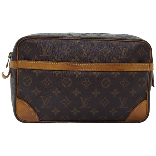 Louis Vuitton Compiegne Canvas, BROWN, CANVAS, Clutche & pouche