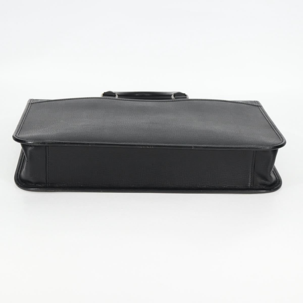 Burberry BUSINESS BAG BLACK LEATHER, BLACK, LEATHER, Briefcase