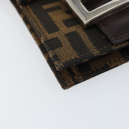Fendi Vintage Flap Clutch Zucca canvas, BROWN, CANVAS, Clutche & pouche