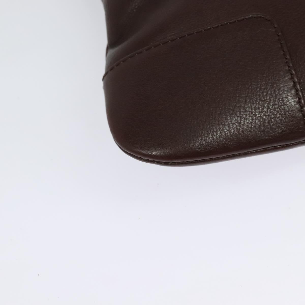 Loewe Anagram Shoulder Bag Leather, BROWN, LEATHER, Shoulder bag