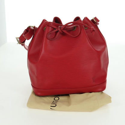 Louis Vuitton Petit Noe Handbag Epi Leather, Red, Leather, Shoulder Bag