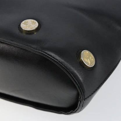 Salvatore Ferragamo Vintage Handbag Leather, BLACK, LEATHER, Handbag