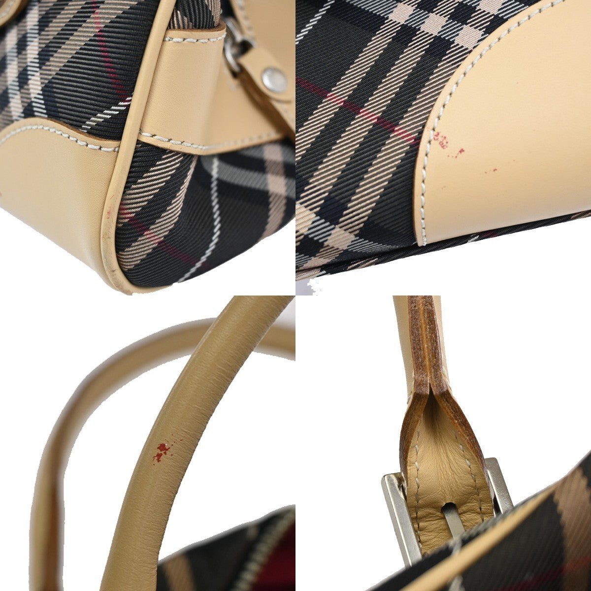 Burberry Blue Label Handbag Canvas, BLACK, CANVAS, Handbag