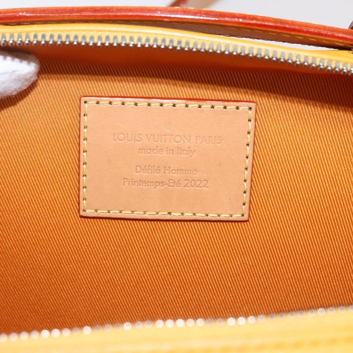 Louis Vuitton Handle Soft Trunk Bag Monogram Taurillon Leather, Yellow, Leather, Clutch
