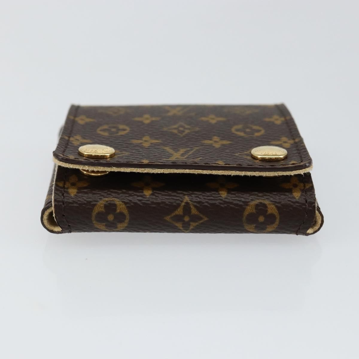 Louis Vuitton CASE JEWELRY BOX Canvas, BROWN, CANVAS, Wallets