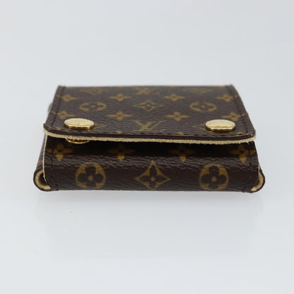 Louis Vuitton CASE JEWELRY BOX Canvas, BROWN, CANVAS, Wallets