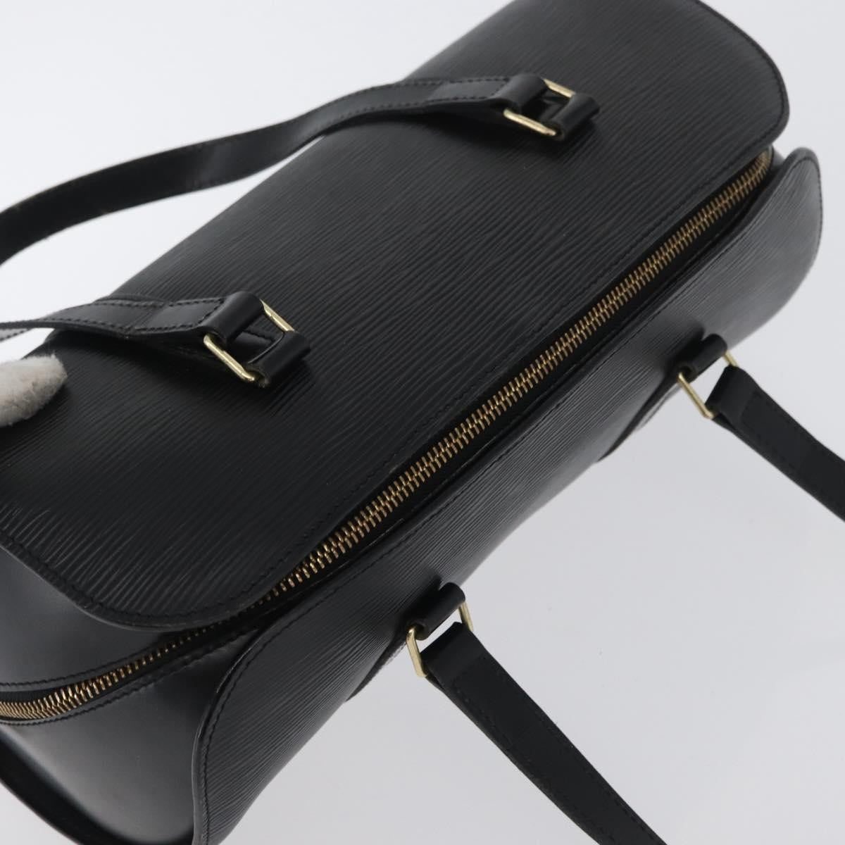 Louis Vuitton Soufflot Handbag Epi Leather, BLACK, LEATHER, Handbag