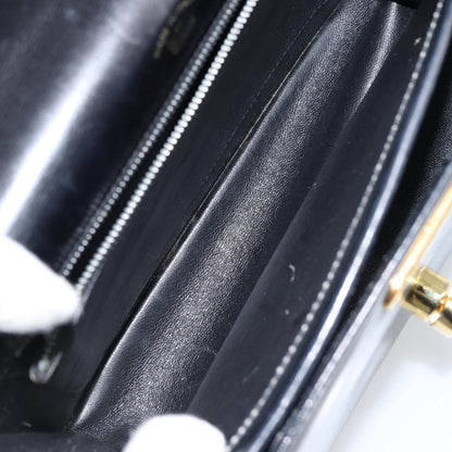 Gucci Vintage Handbag Leather, BLACK, LEATHER, Handbag