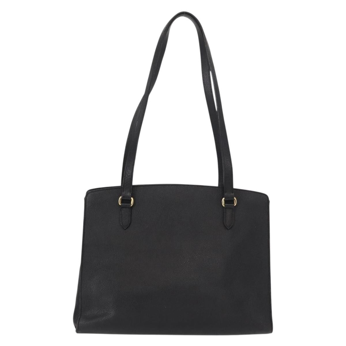Valentino Garavani Vintage shoulder bag Leather, BLACK, LEATHER, Shoulder bag
