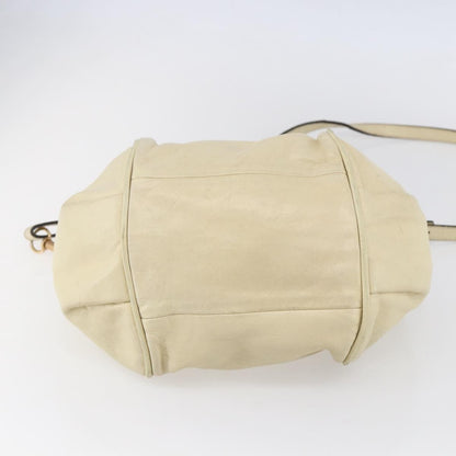 Chloe Ethel Handbag Leather, WHITE, LEATHER, Handbag