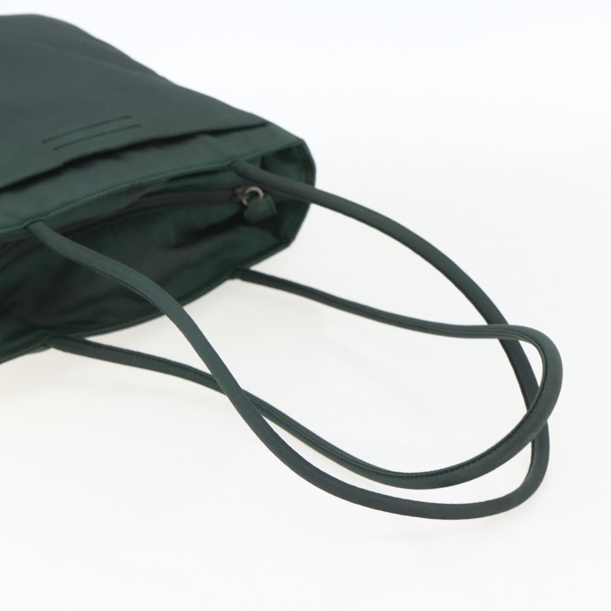 Prada Vintage Tote Tessuto, GREEN, NYLON, Tote bag