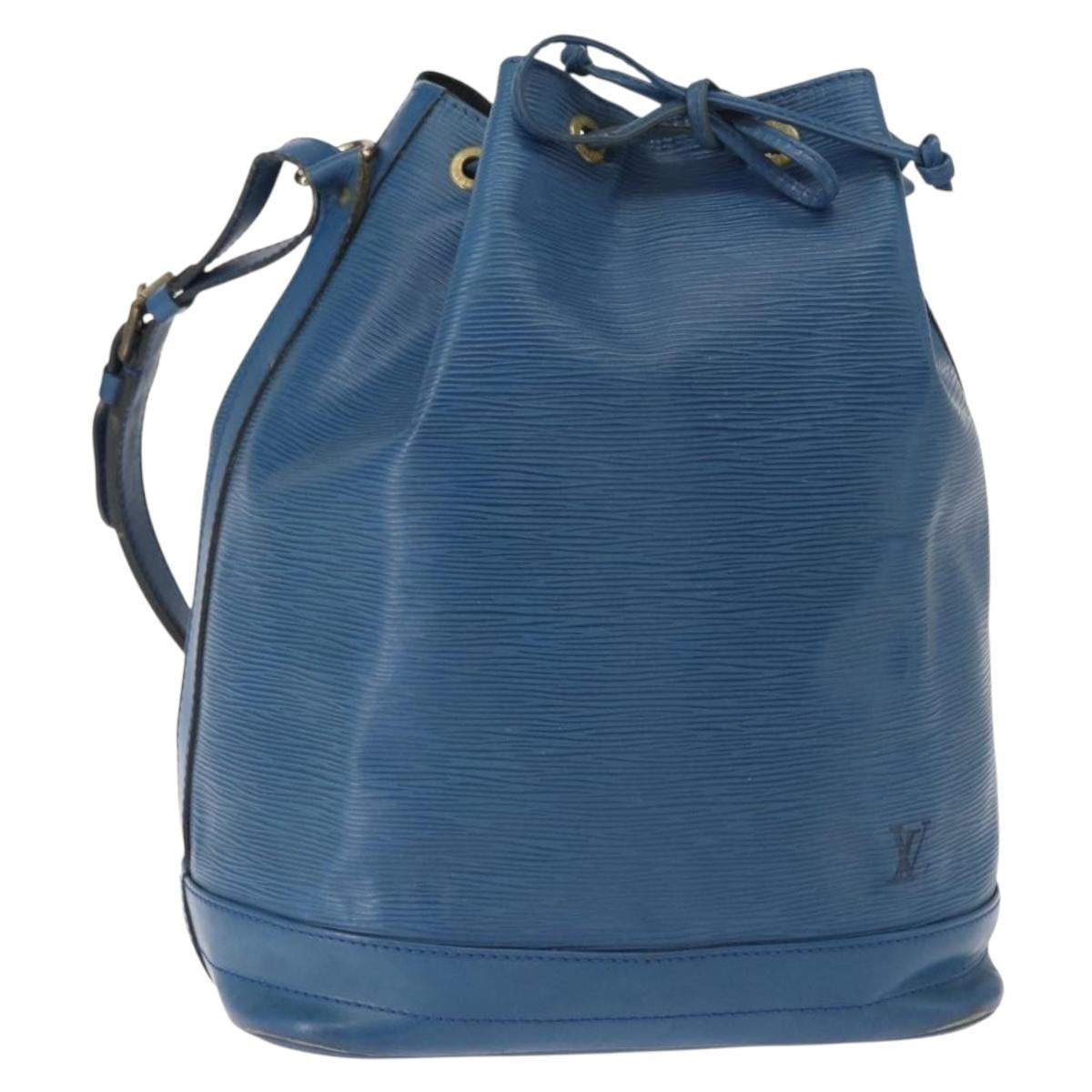 Louis Vuitton Noe Handbag Epi Leather, BLUE, LEATHER, Shoulder bag
