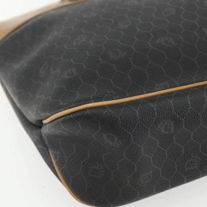 Christian Dior Vintage Honeycomb Tote Bag Canvas, BLACK, CANVAS, Tote bag