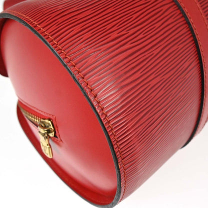 Louis Vuitton Soufflot Handbag Epi Leather, Red, Leather, Handbag