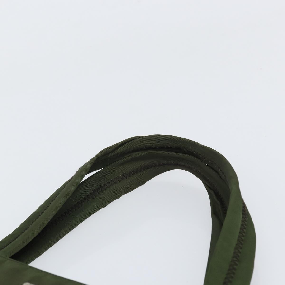 Prada Vintage Zip Handbag Tessuto, GREEN, NYLON, Handbag