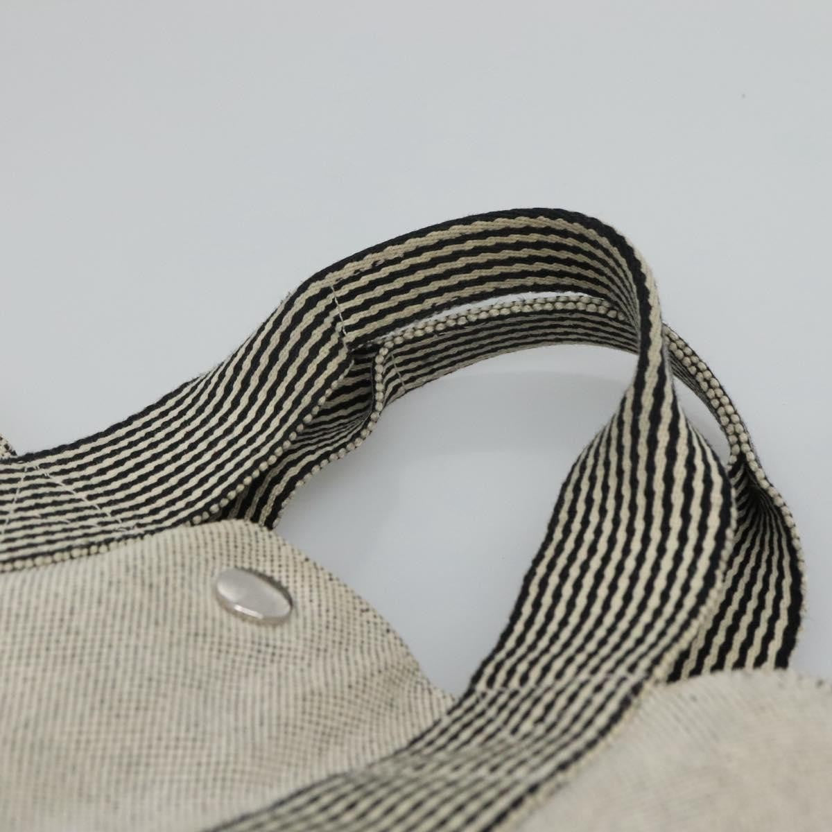Hermes Fourre Tout Tote Canvas, GRAY, CANVAS, Tote bag