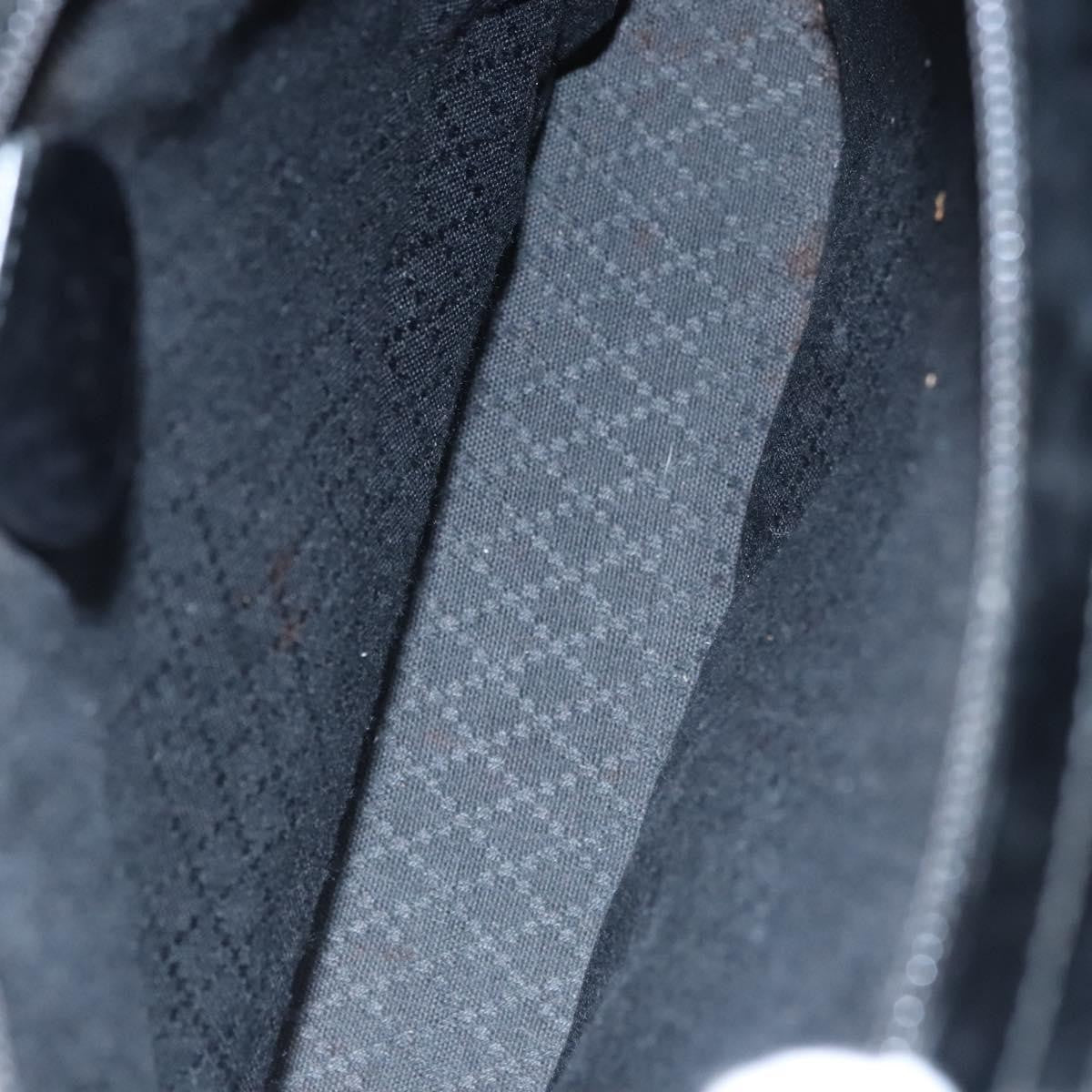 Gucci Vintage Bamboo Handle Bag Nylon, BLACK, CANVAS, Handbag