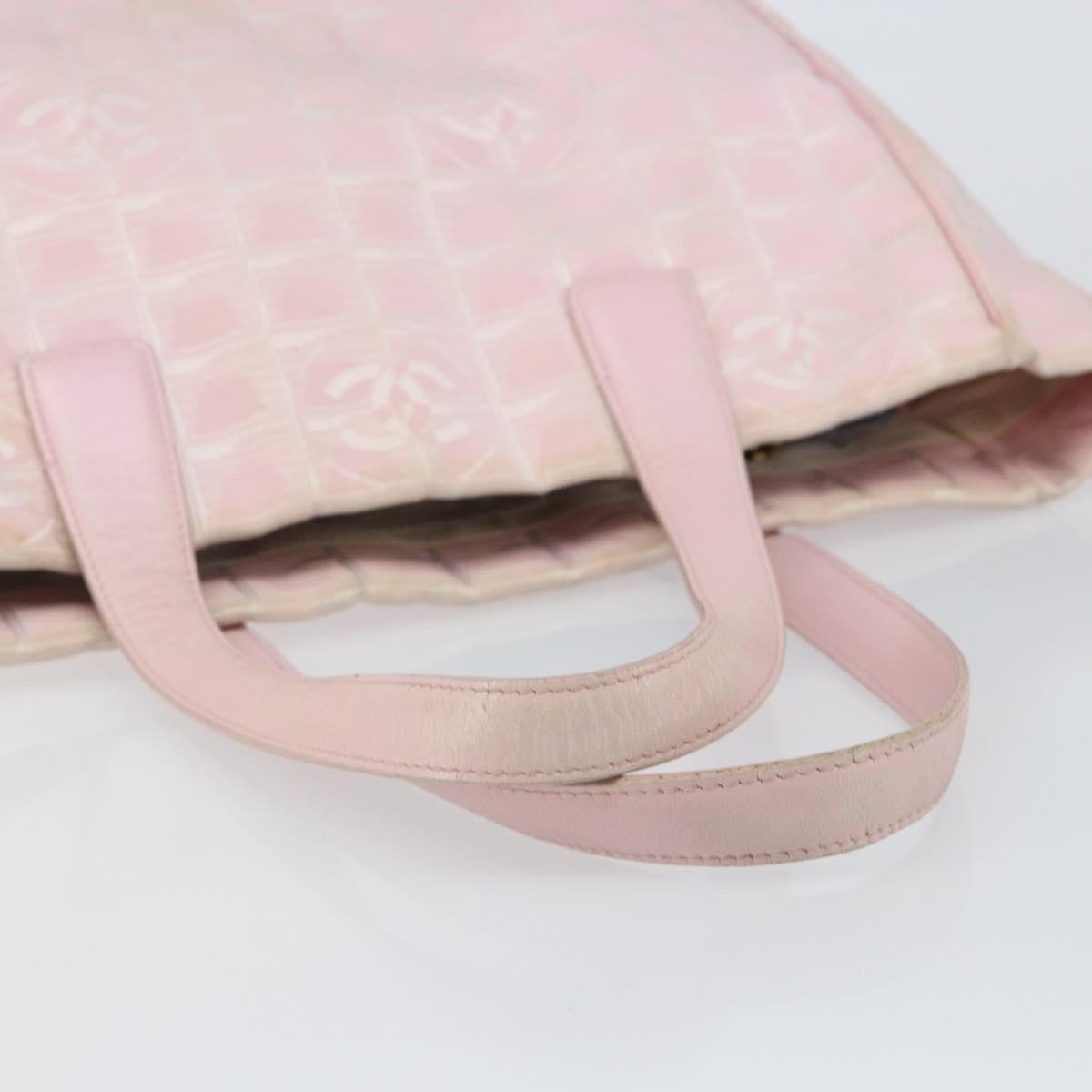 Chanel Travel Line Tote Nylon, PINK, NYLON, Tote bag