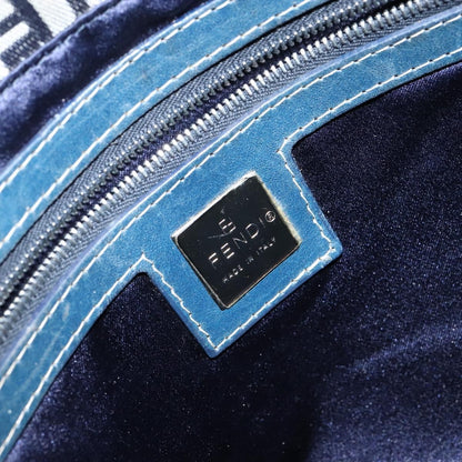 Fendi Mama Forever Bag Zucchino Canvas, NAVY, CANVAS, Tote bag