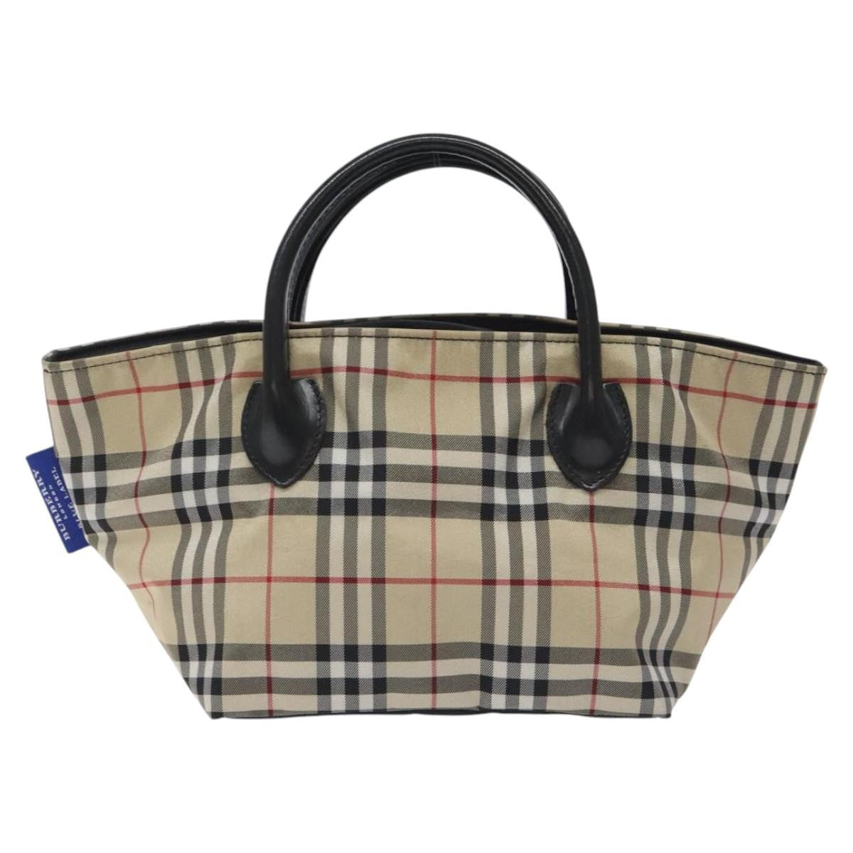 Burberry Nova Check Tote Nylon, BEIGE, NYLON, Tote bag