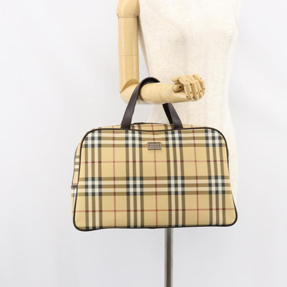 Burberry Nova Handbag Canvas, BEIGE, PVC, Handbag