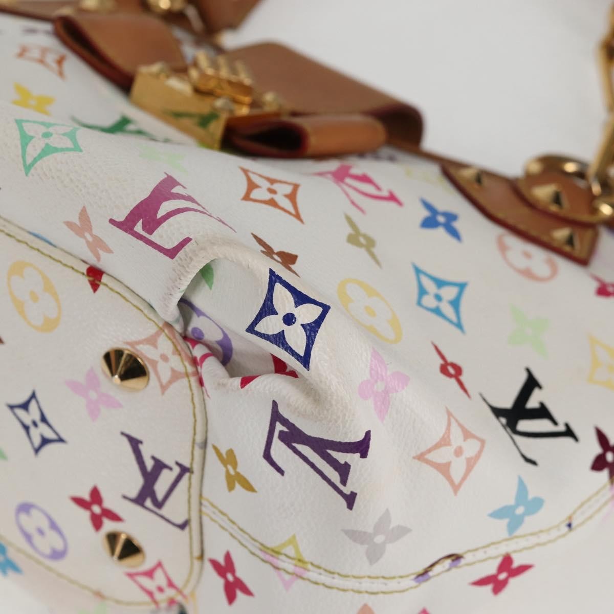 Louis Vuitton Annie Handbag Monogram Multicolor, WHITE, CANVAS, Tote bag