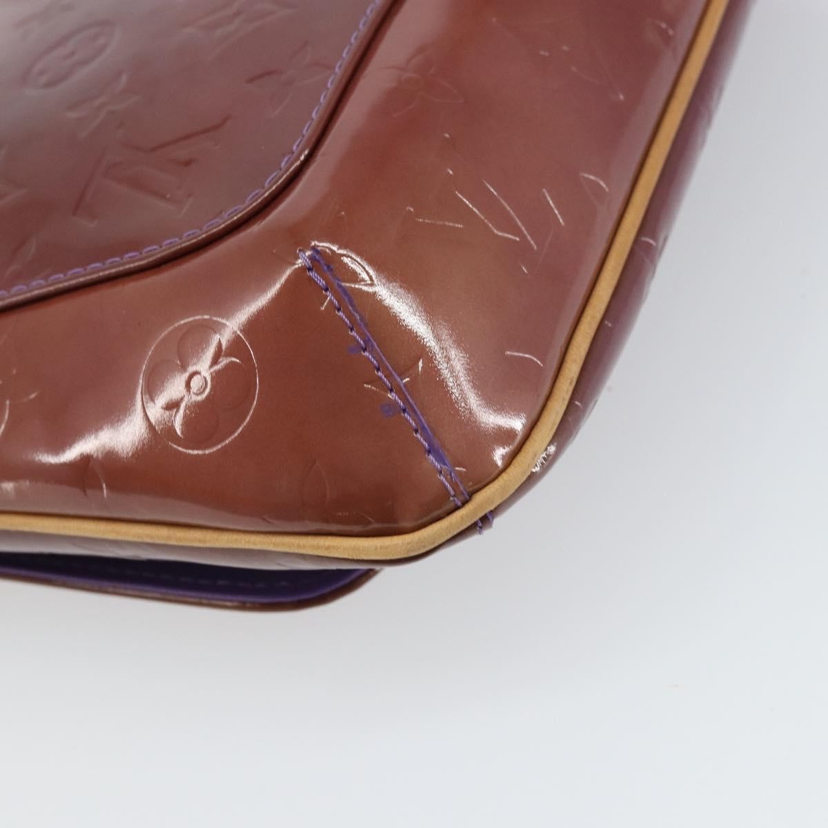 Louis Vuitton Thompson Street Handbag Monogram Vernis, PURPLE, PATENT_LEATHER, Shoulder bag