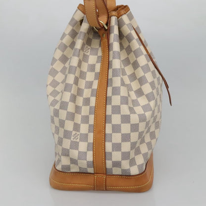 Louis Vuitton Noe Handbag Damier, White, Canvas, Shoulder Bag