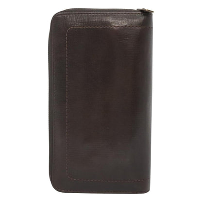 Louis Vuitton Utah Zippy Organizer Leather, BROWN, LEATHER, Wallets