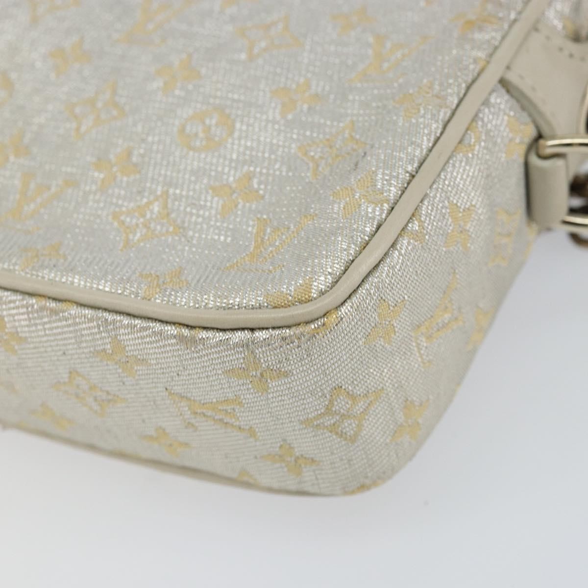 Louis Vuitton McKenna Shoulder Bag Mini Lin, SILVER, CANVAS, Shoulder bag