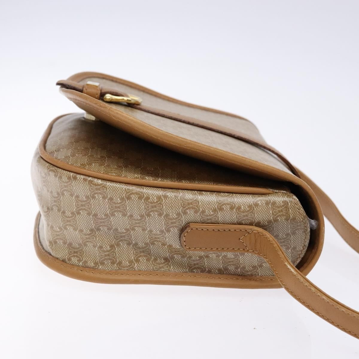 Celine Vintage Triomphe Shoulder Bag Canvas, BEIGE, CANVAS, Shoulder bag