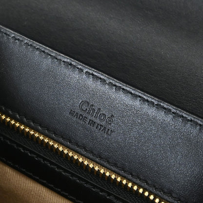 Chloe C Double Carry Bag Leather, BLACK, LEATHER, Shoulder bag