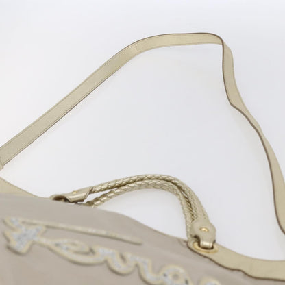 Salvatore Ferragamo Vintage Top handle handbag Nylon, BEIGE, NYLON, Tote bag