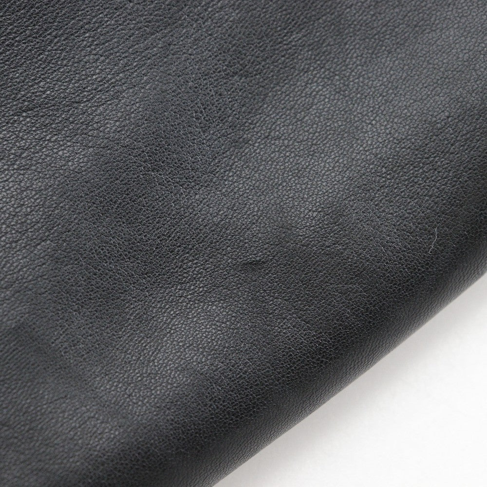 Chanel Studded CC Accordion Flap Bag Leather, BLACK, LEATHER, Handbag