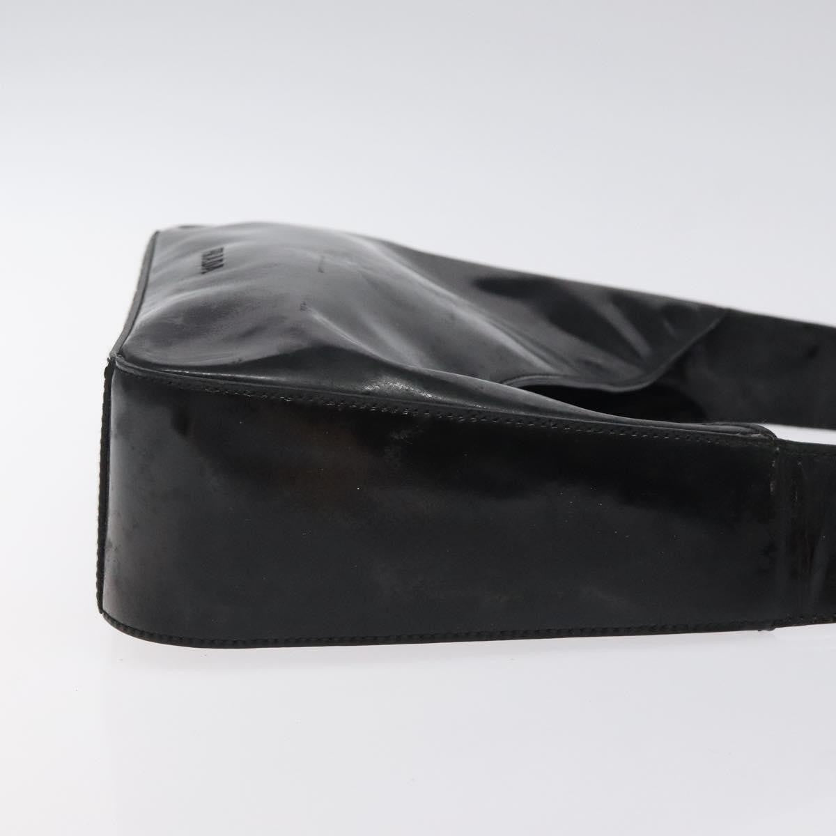 Prada Vintage Shoulder Bag Leather, BLACK, PATENT_LEATHER, Shoulder bag