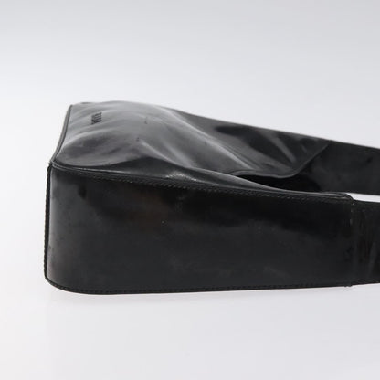 Prada Vintage Shoulder Bag Leather, BLACK, PATENT_LEATHER, Shoulder bag
