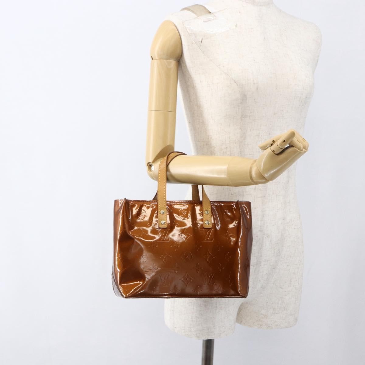 Louis Vuitton Reade Handbag Monogram Vernis, BROWN, PATENT_LEATHER, Handbag