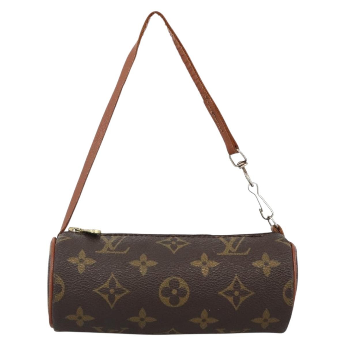 Louis Vuitton Papillon Pochette Monogram Canvas, BROWN, CANVAS, Clutche & pouche