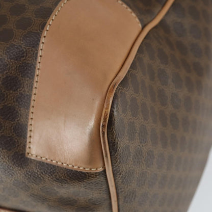 Celine Vintage Duffle Bag Canvas and Leather, BROWN, CANVAS, Travel bag