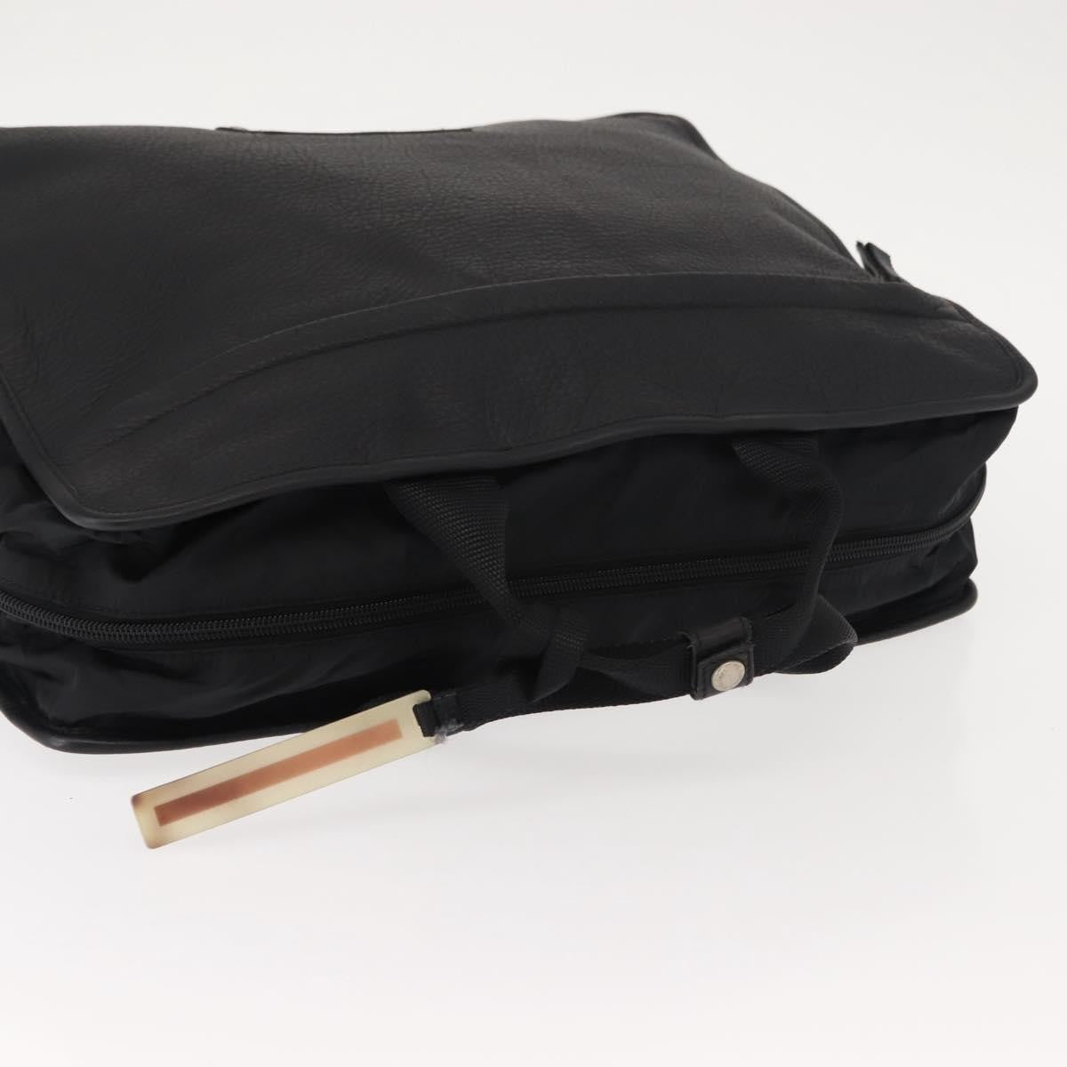 Prada Sport Briefcase Nylon and Leather, BLACK, NYLON, Briefcase