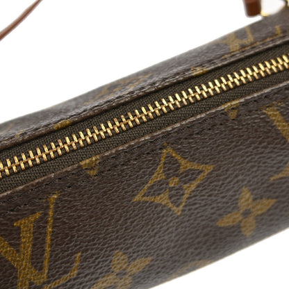 Louis Vuitton Papillon Pochette Monogram Canvas, BROWN, CANVAS, Clutche & pouche