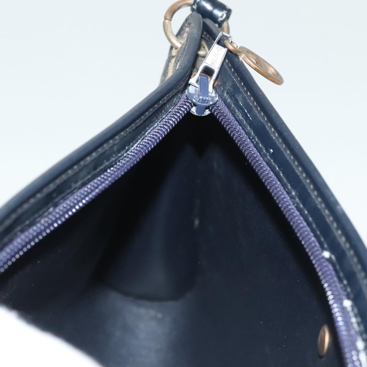 Christian Dior wristlet zip dior Canvas, NAVY, CANVAS, Shoulder bag
