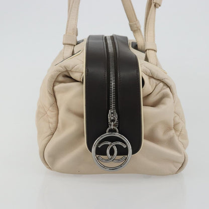 Chanel Matelassé Lambskin leather, Neutral, Leather, Handbag