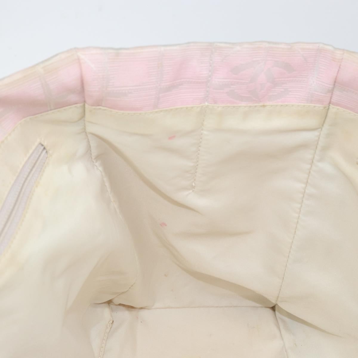 Chanel Travel Line Tote Nylon, PINK, NYLON, Tote bag