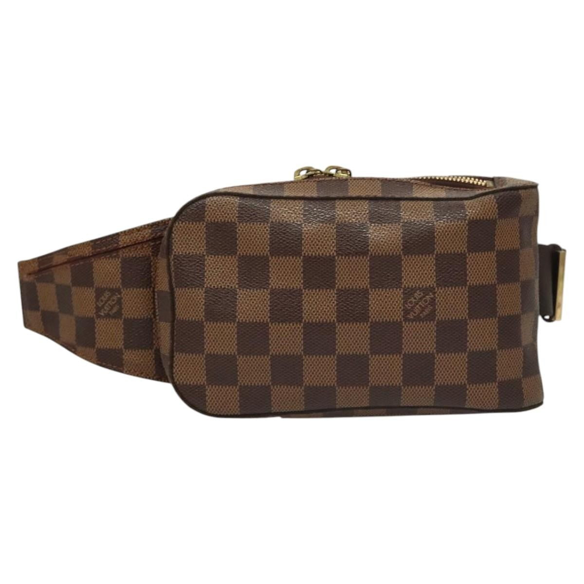 Louis Vuitton Geronimos Waist Bag Damier, BROWN, CANVAS, Travel bag
